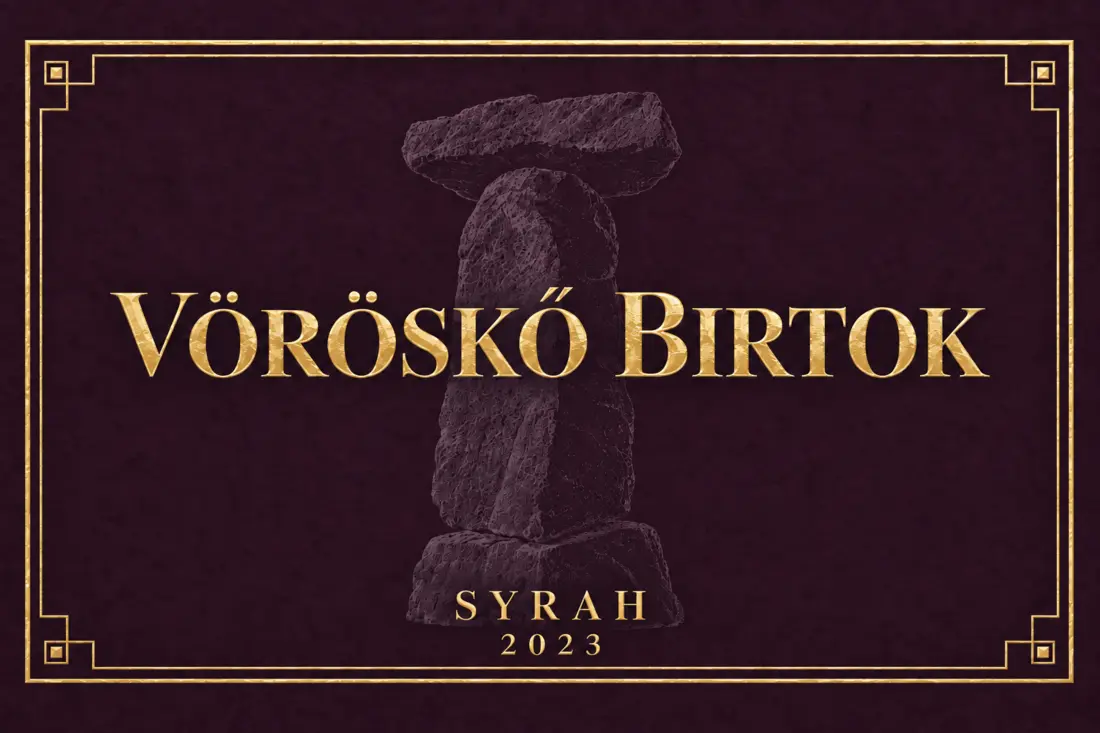Vöröskő Birtok Syrah 2023 boroscímke